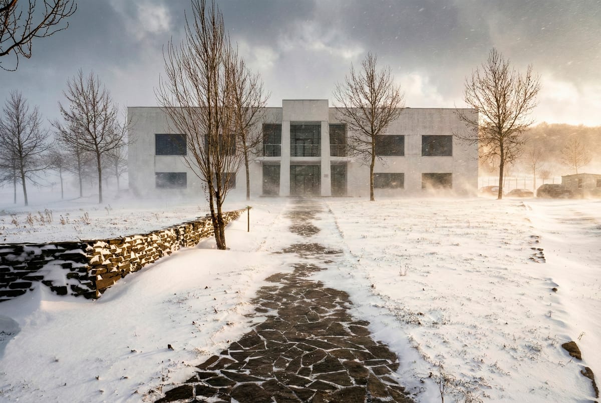 Винодельня Бюрнье - зима